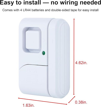 UltraPro Personal Security Window and Door Alarm, 4 Pack, DIY Protection - Image 2