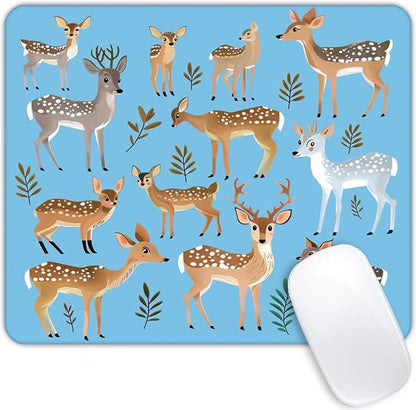 Square Mouse Pad Graceful Deer by Goodsprout
