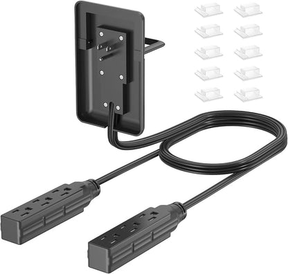 6FT Ultra Flat Plug Dual Extension Cord - Image 8