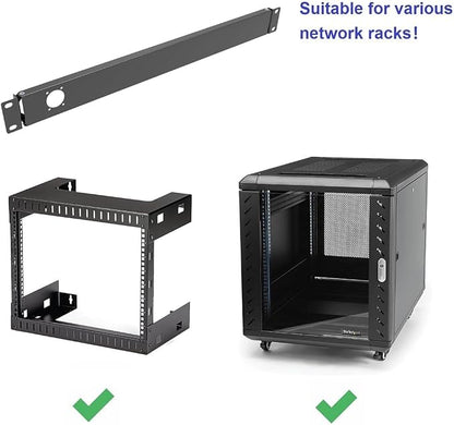 1U Hinged Rack Panel 1D XLR HDMI Audio Rack Mount Panel - Image 5