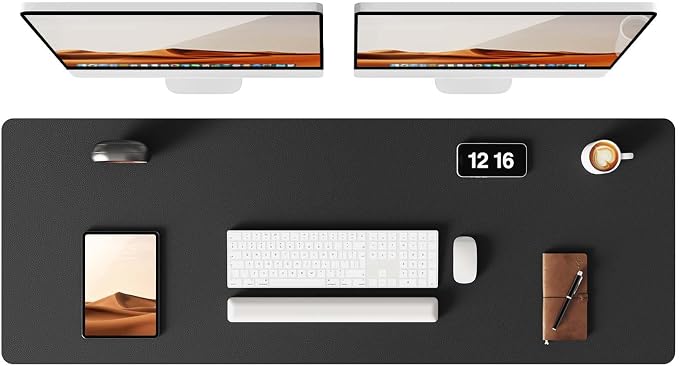 YSAGi Leather Desk Protector, Office Mat, Large Mouse Mat, Non-Slip PU Leather by YSAGi