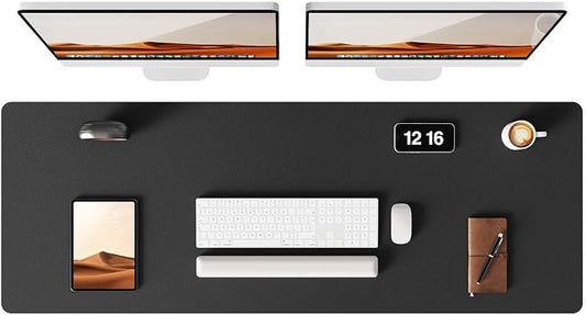 YSAGi Leather Desk Protector, Office Mat, Large Mouse Mat, Non-Slip PU Leather by YSAGi