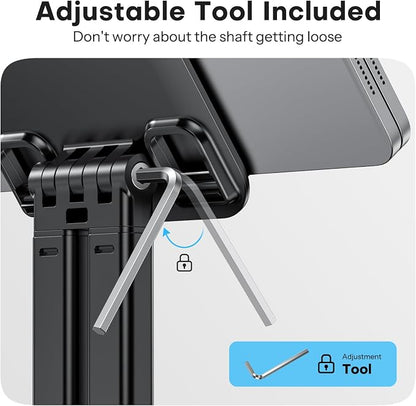 OMOTON Tablet Stand for iPad, Adjustable Tablet Holder for Desk, Portable - Image 5