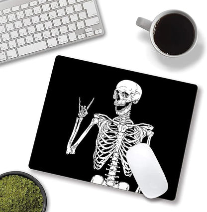 IMAYONDIA Black Human Skeleton Mouse Pad - Image 4