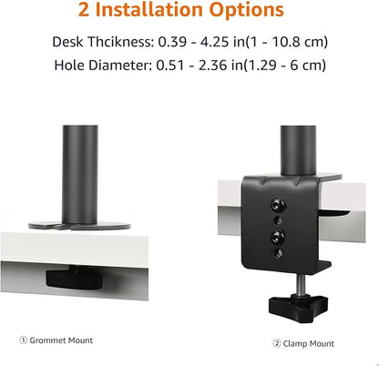 Amazon Basics Adjustable Single Computer Monitor Arm Mount, Holds up to 32" - Image 5