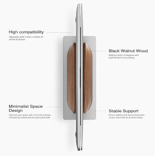 UPERGO Vertical Laptop Stand for Desk, Laptop Holder to Dock MacBook, MacBook - Image 2