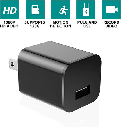 DUVIX Mini Camera with 64G Card 1080P Small Security Camera Charger with Motion - Image 2