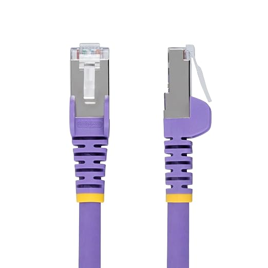 StarTech.com 6in Purple CAT6a Ethernet Cable, Snagless RJ45, 100W PoE++ - Image 2