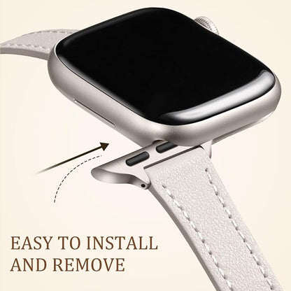 Charlam Slim Leather Band Compatible - Image 4