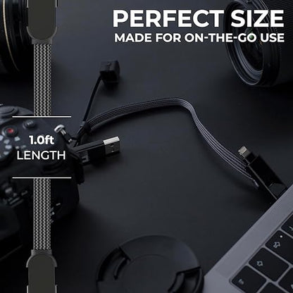 Rolling Square inCharge XL 6-in-1 Multi Charging Cable, Portable USB and USB-C - Image 4
