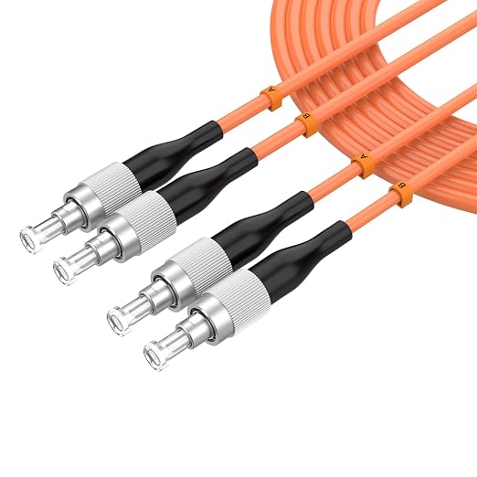 FC/UPC to FC/UPC Fiber Patch Cable, 30M/98.4FT OM1 Multimode Duplex 62.5/125µm by lidkew