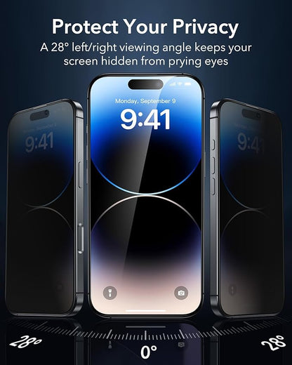ESR 3 Pack for iPhone 14 Pro Max Privacy Screen Protector, Anti-spy - Image 3