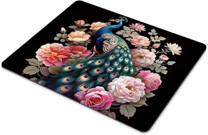 Square Mouse Pad Colorful Peacock - Image 6