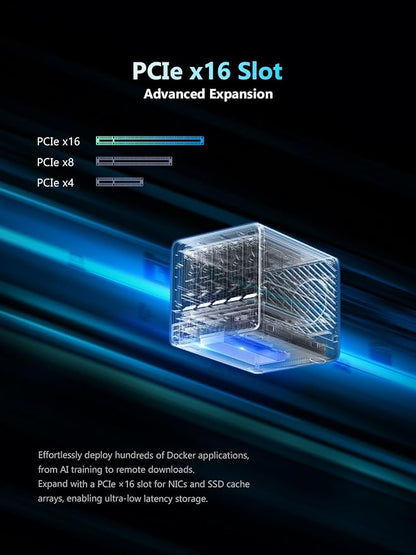 MINISFORUM N5 Pro 5-Bay Desktop AI NAS, AMD Ryzen AI 9 HX PRO 370 CPU, 16GB DDR5 - Image 8