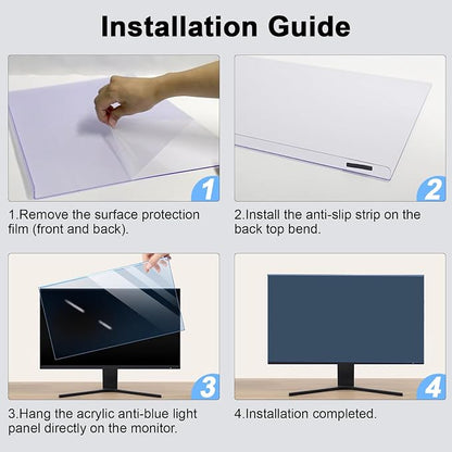 27-28 Inch Blue Light Filter for Computer Monitor, Computer Screen Blue Light - Image 7