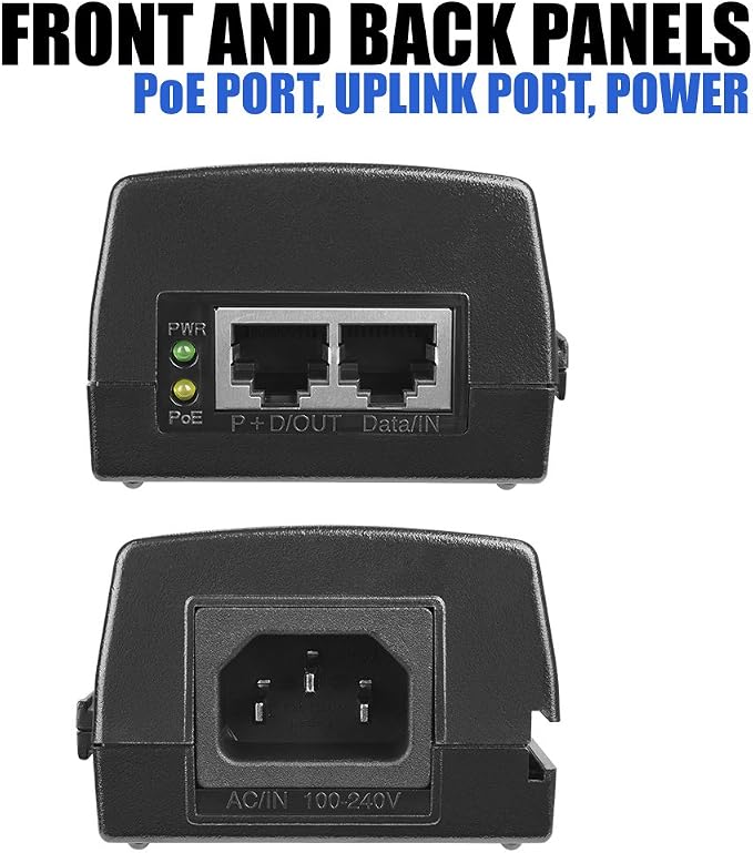 BV-Tech Gigabit Power Over Ethernet PoE++ Injector | 90W | 802.3 af/at/bt | - Image 2