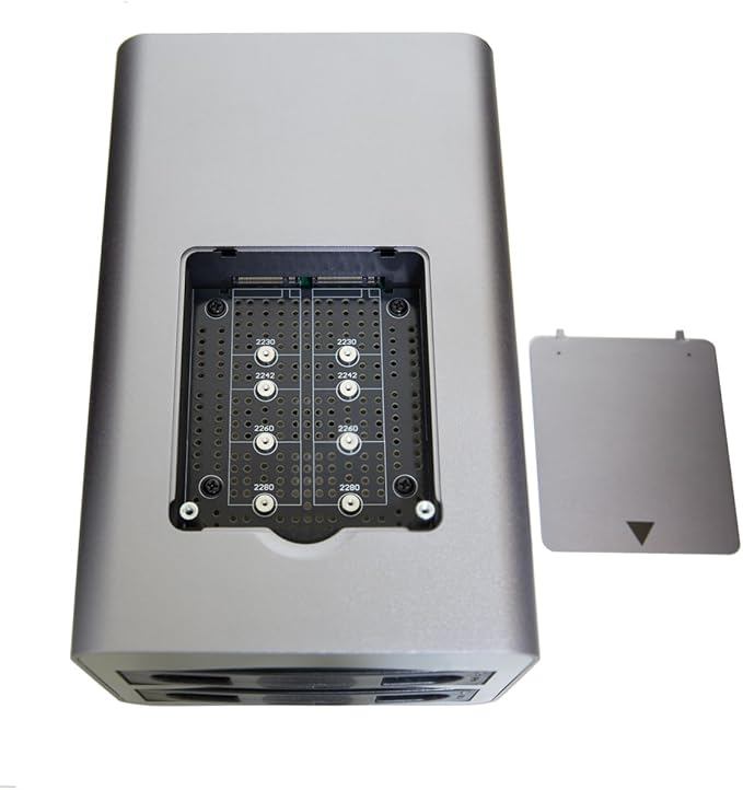 USB 3.2 Type-C 2 Bay 2.5 Inch and 3.5 Inch SATA Hard Drive + 2 Bay M.2 NMVe - Image 5