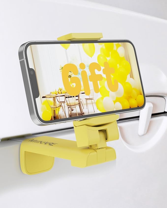 MiiKARE Airplane Travel Essentials Phone Holder, Universal Handsfree Phone Mount by MiiKARE