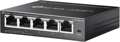 TP-Link TL-SG105S-M2 | 5-Port Multi-Gigabit 2.5G Ethernet Switch | Unmanaged by TP-Link
