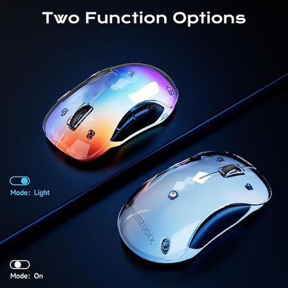 memzuoix 2.4G LED Wireless Mouse, Rechargeable Ergonomic Mouse - Image 2