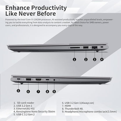 Lenovo ThinkBook 16 Business Laptop, 8-Core Intel i5-13420H, 16GB DDR5 RAM - Image 5