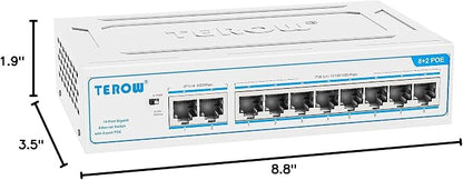PoE+ Ethernet Switch, IEEE802.3af/at, Desktop/Wall Mount, - Image 10