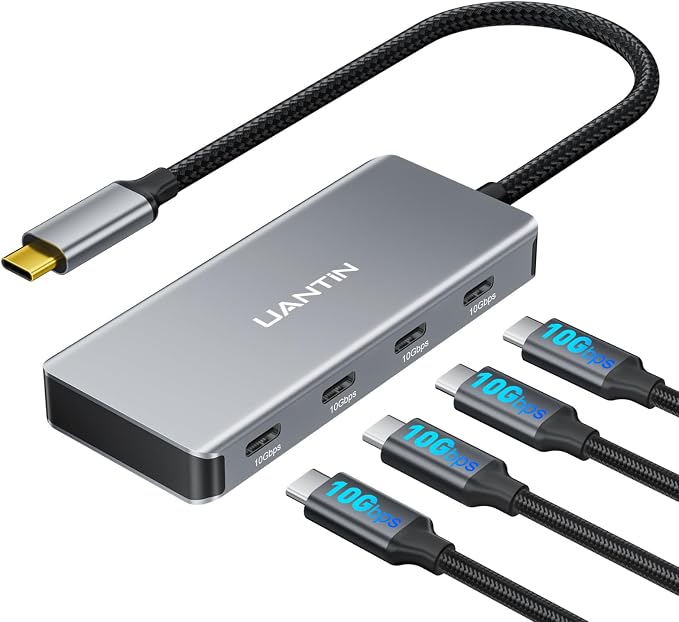 USB C Hub, 10Gbps High-Speed Type C Splitter by UANTIN