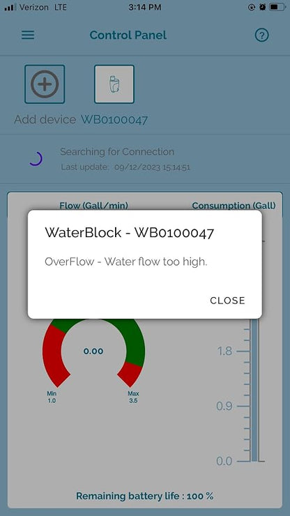 E-WaterBlock Bluetooth Water Leak Shutoff & Flow Meter – Smart Water Control - Image 6