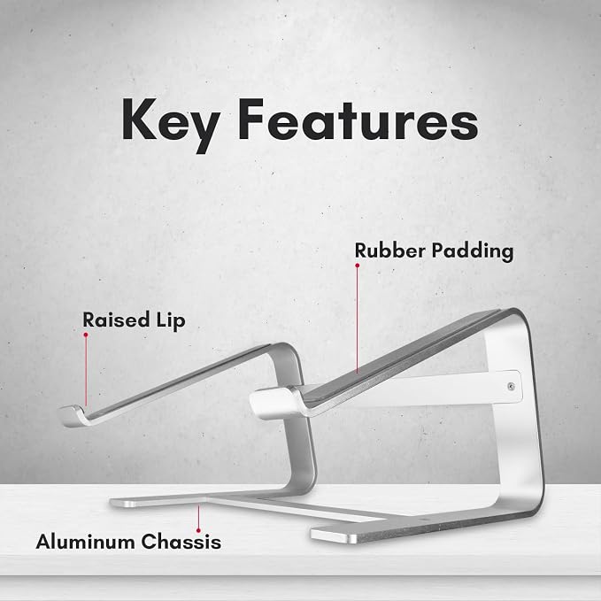 Macally Aluminum Laptop Stand for Desk - Image 6