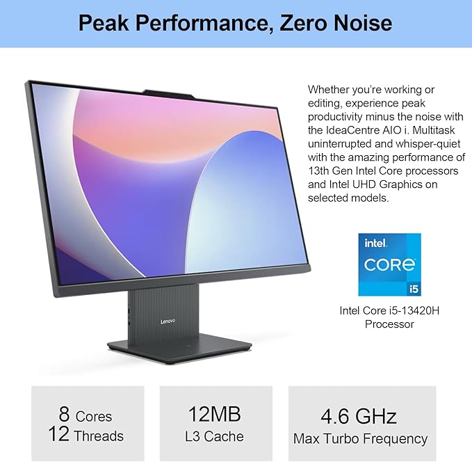 Lenovo 2024 IdeaCentre I Business All-in-One, 16GB DDR5 RAM, 1TB SSD, Wireless - Image 3