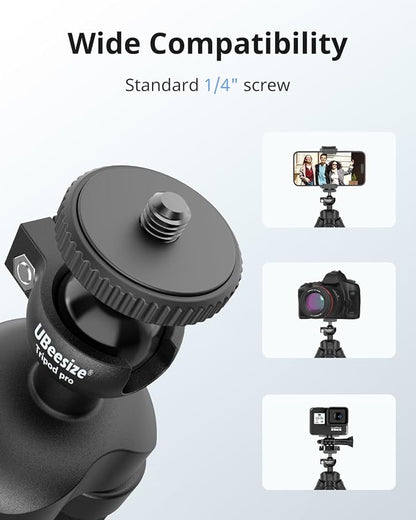 UBeesize Flexible Mini Phone Tripod, Portable and Adjustable Camera Stand Holder - Image 2