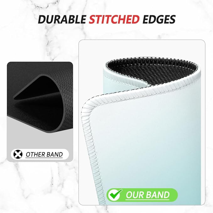ITNRSIIET Mouse Pad Non-Slip Rubber Base Smooth Surface Stitched Edges - Image 5