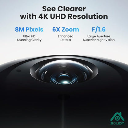 SOLIOM- True 4K HD Security Cameras Outdoor Wireless, Add-On Camera, Solar - Image 2