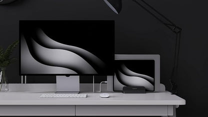 Dual Aluminum Vertical Laptop Stand Organizer, Sturdy Notebook Computer Holder - Image 8
