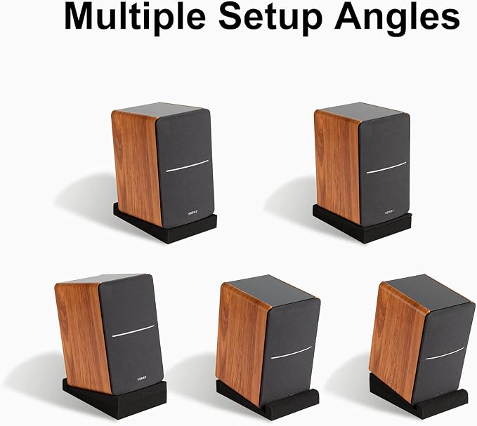 SS5 Studio Monitor Isolation Pads, High-Density Acoustic Foam Tilted Tabletop & - Image 4