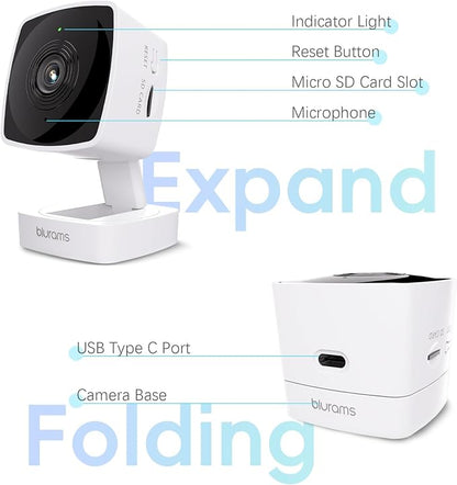 blurams 2.4G/5G Cameras for Home Security, 2K Pet Camera Indoor - Image 5