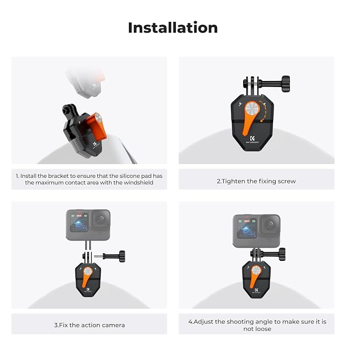 K&F Concept Motorcycle Windshield Clip Mount - Image 6