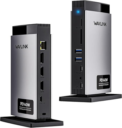 WAVLINK Laptop Docking Station 3 Monitors, 11-in-1 USB C Docking Station by WAVLINK%C2%AE