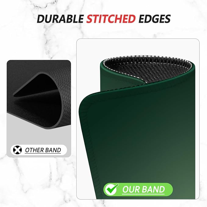 ITNRSIIET Mouse Pad Non-Slip Rubber Base Smooth Surface Stitched Edges - Image 5