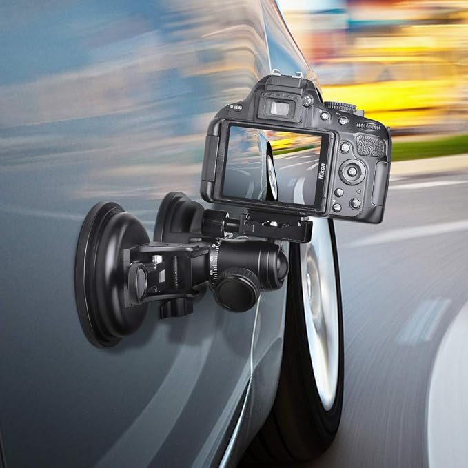 Professional Heavy Duty DSLR Mirorrless Camera Suction Cup Car Mount Camcorder - Image 7