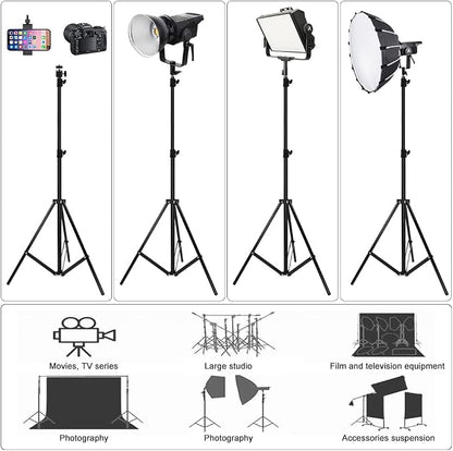 Heavy Duty Aluminum Alloy Photography Video Tripod Light Stands, Tripod Stands - Image 3