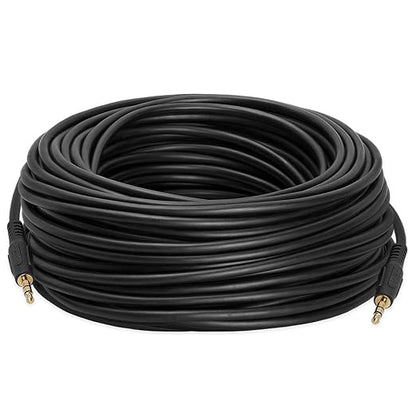 Cmple - 3.5mm Aux Audio Cable Stereo 100 ft AUX Cable Male to Male Speaker - Image 2