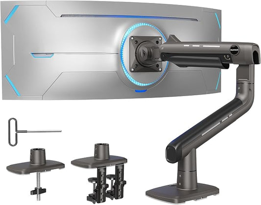 HUANUO Heavy Duty Monitor Arm for Ultrawide Screens up to 49", Holds 40 lbs by HUANUO