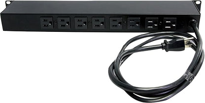StarTech.com 8 Outlet Horizontal 1U Rack Mount PDU Power Strip - Image 3