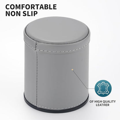 5 Pack PU Leather Dice Cups Velvet Felt-Lined Shaker Cups - Image 4