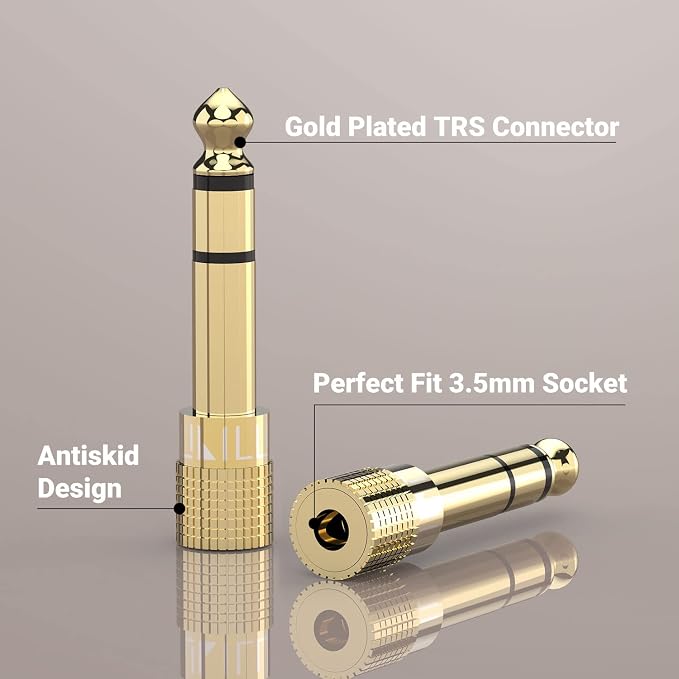 Cubilux 6.35mm to 3.5mm Audio Adapter - Image 5