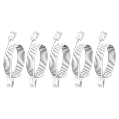 Ultra Thin Cat 6 UTP Ethernet Cable 10 Feet 5Pack, Flexible & Slim Rj45 Cat6a by DUTEVOLNS