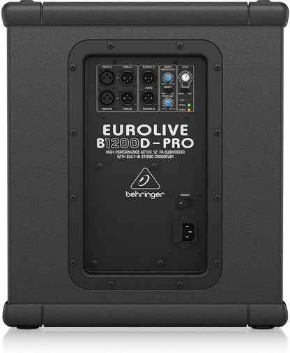 Behringer EUROLIVE B1200D-PRO High-Performance Active 500 Watt 12" PA Subwoofer - Image 4