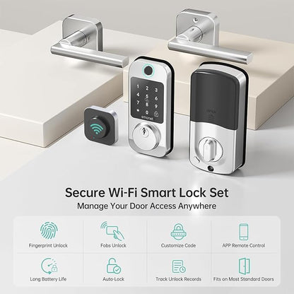 SMONET Fingerprint Smart Locks for Front Door - Image 3