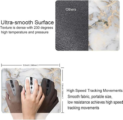 Mouse Pad, Premium-Textured Marbling Mouse Mat Square Waterproof Non-Slip - Image 3